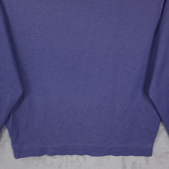 Peter Millar Sweatshirt Mens 2XL Blue 1/4 Zip Golf Sweater Blue MS21K42 * - Picture 8 of 13